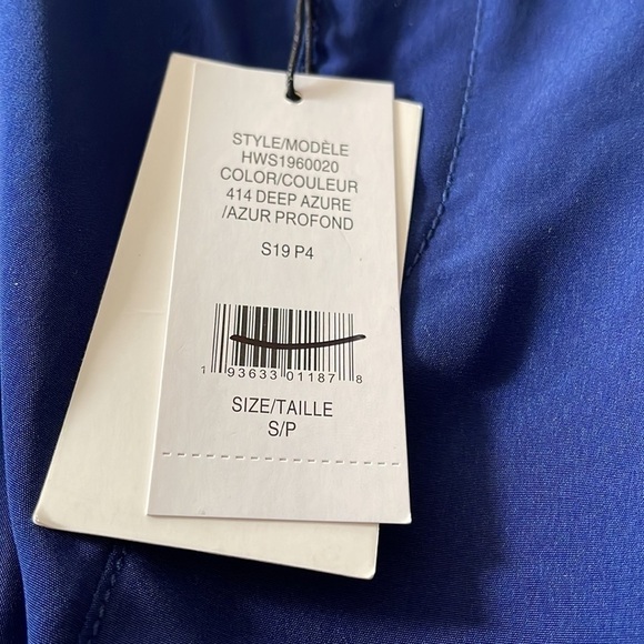 Halston wide leg high waisted belted blue paper bag cropped pants NWT small - Picture 12 of 12